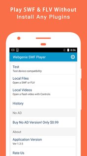 Webgenie SWF Player 3.0.1. Скриншот 3