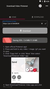 Скачать видео и GIF из Pinterest 2.0. Скриншот 2