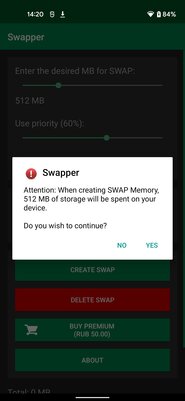 Виртуальные гигабайты оперативной памяти для Android. Что такое файл подкачки