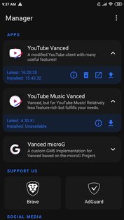 Vanced Manager 2.6.2. Скриншот 2