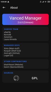 Vanced Manager 2.6.2. Скриншот 4