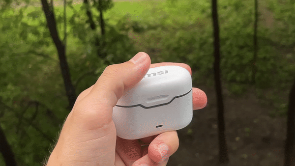 Эксклюзивный обзор наушников MSI CH40 Wireless Earbuds: кричащая внешность и хорошее звучание — Внешний вид и эргономика. 7