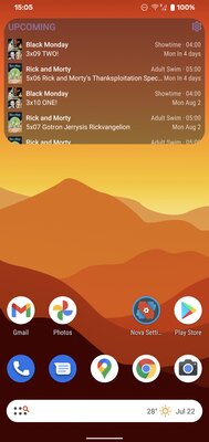 Вышел Nova Launcher 7: адаптивная тема из Android 12, погода в поиске и новые жесты