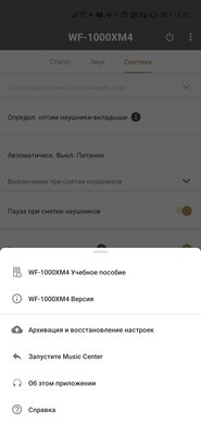 Если нужны наушники с шумодавом, то только такие. Обзор Sony WF-1000XM4 — Соединение и управление. 8