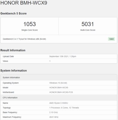 Теперь с Ryzen 5-го поколения. Обзор HONOR MagicBook 15 — Железо и производительность. 3