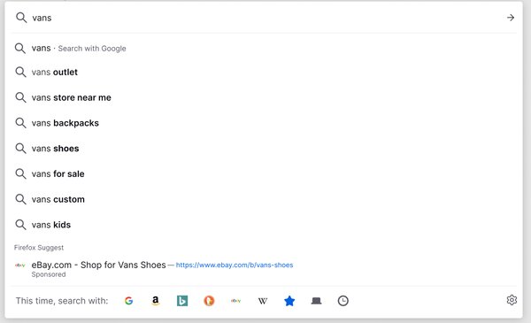 В Firefox появились «Подсказки» — полезная функция, дополняющая панель поиска