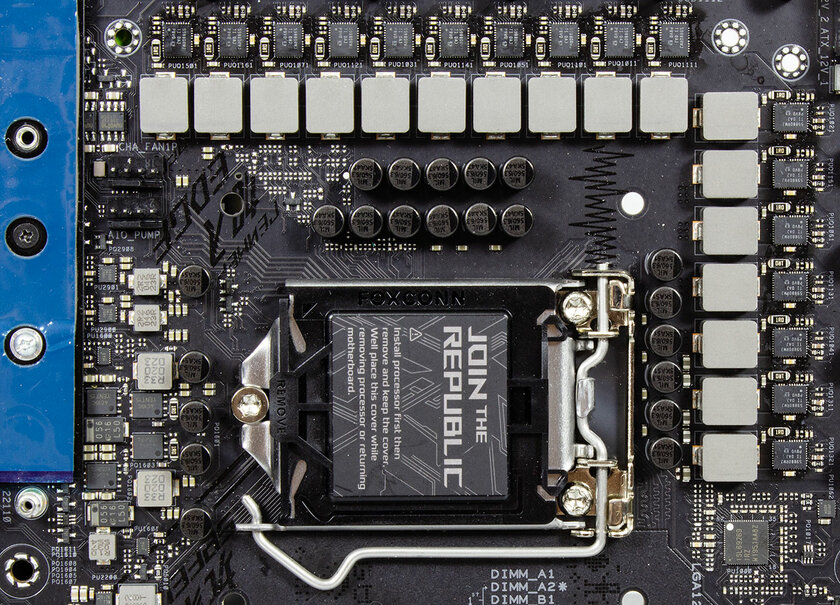 Обзор матплаты ASUS ROG STRIX Z590-E GAMING WIFI: баланс цены и полезных инструментов — Внешний вид. 17
