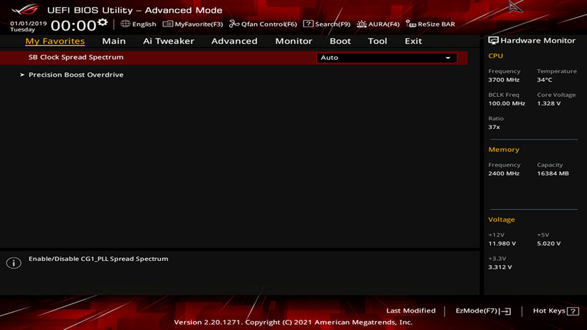 Обзор ASUS ROG STRIX B550-XE GAMING WIFI: идеальная плата для мощного конфига под разгон — UEFI-оболочка BIOS. 2