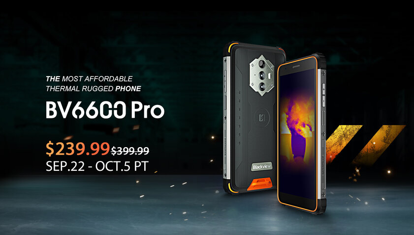 Blackview BV6600 Pro с тепловизором и его упрощённая версия BV6600E поступили в продажу