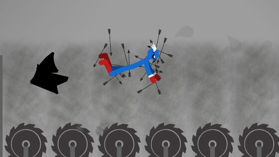 Fly Stickman Dismounting 4.9. Скриншот 4
