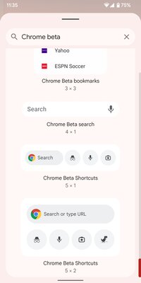 Виджеты Chrome для Android полностью перерисовали. Добавили даже игру про динозавра