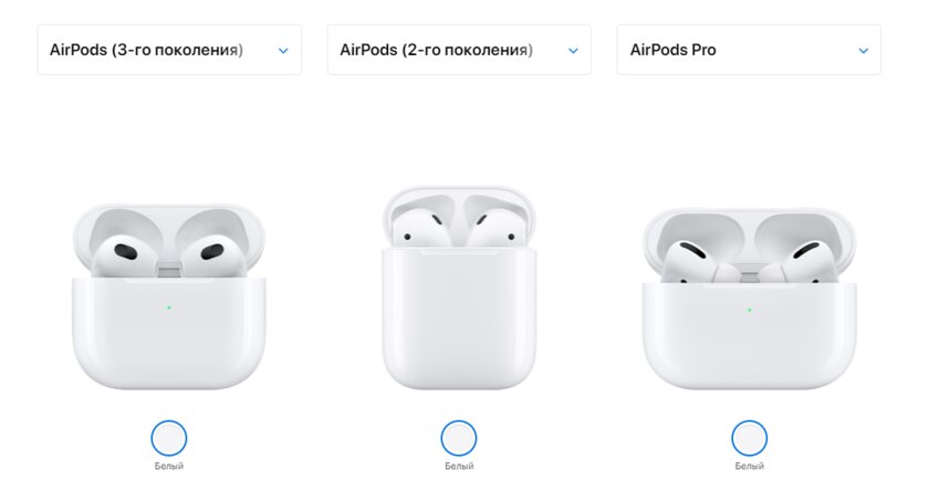 Чем AirPods 3 отличаются от AirPods 2 и Pro: по дизайну и функциям
