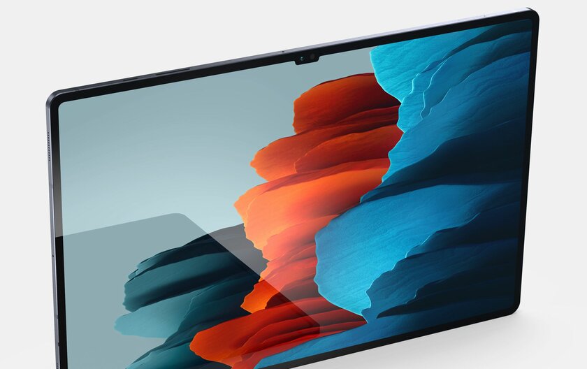 Флагманский планшет Galaxy Tab S8 Ultra получит огромный экран с чёлкой