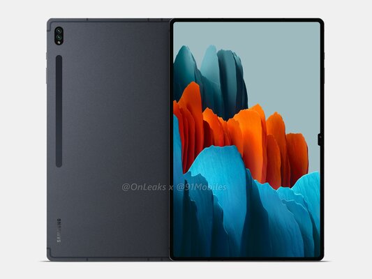 Флагманский планшет Galaxy Tab S8 Ultra получит огромный экран с чёлкой