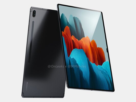 Флагманский планшет Galaxy Tab S8 Ultra получит огромный экран с чёлкой