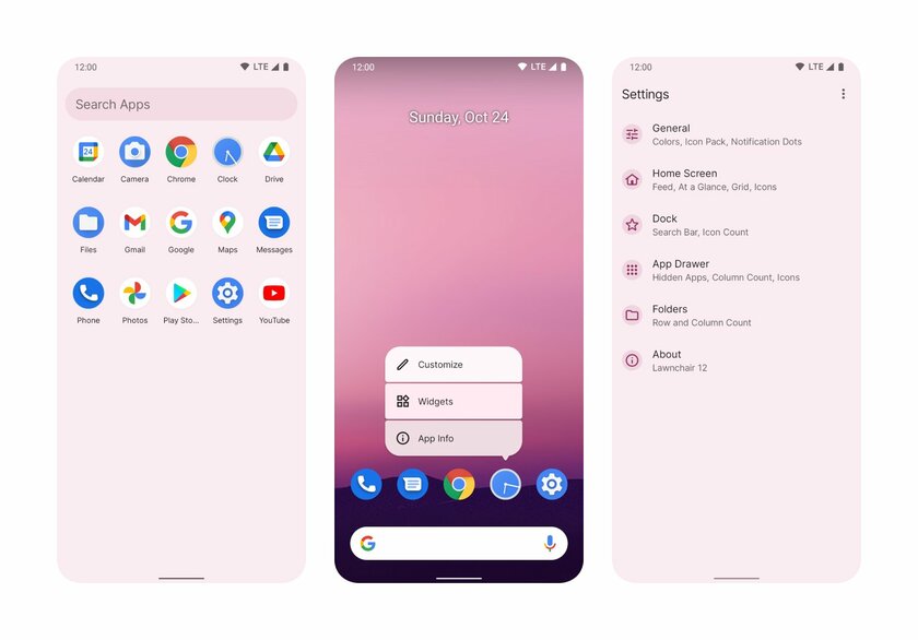 Дизайн Android 12 на старых смартфонах: лаунчер Lawnchair получил крупное обновление