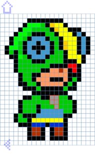 Как рисовать пиксель персонажей шаг за шагом 1.5. Скриншот 21
