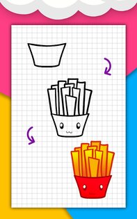 Как рисовать милую еду, напитки пошагово, уроки 5.7. Скриншот 12