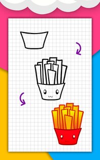 Как рисовать милую еду, напитки пошагово, уроки 5.7. Скриншот 18