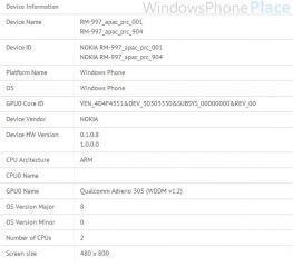 Nokia RM-997 = Lumia 720 Dual SIM