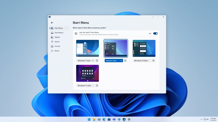 Start11 позволяет детально настраивать неудобный Пуск в Windows 11 и Windows 10