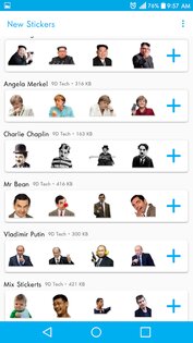 Новые стикеры для WhatsApp 3.1.9. Скриншот 3