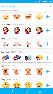 Новые стикеры для WhatsApp 3.1.9. Скриншот 4