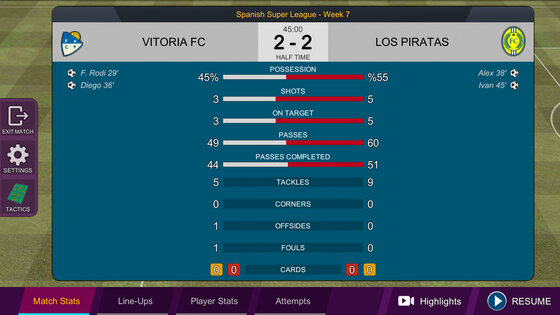 Pro League Soccer 1.0.44. Скриншот 4