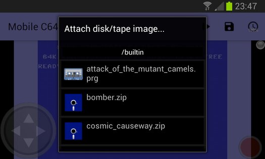 Mobile C64 1.11.16. Скриншот 3