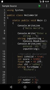 C# Programming Compiler 2.8. Скриншот 1