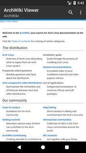 ArchWiki Viewer 1.0.14. Скриншот 1