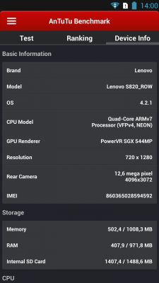 Обзор смартфона Lenovo S820