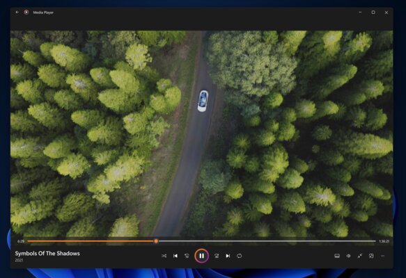 В Windows 11 полностью новый медиаплеер. С красивым плавающим мини-окошком