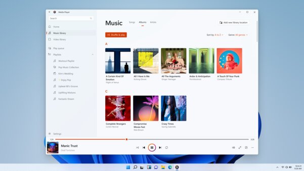 В Windows 11 полностью новый медиаплеер. С красивым плавающим мини-окошком