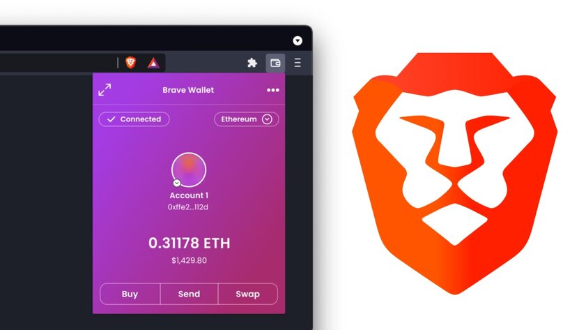 Без лишнего софта и расширений: в браузер Brave встроили криптовалютный кошелёк