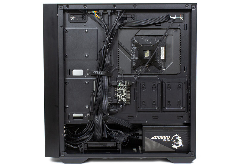 Бесшумный корпус для произво­дительных сборок. Обзор MSI MPG Quietude 100S — Интерьер. 22