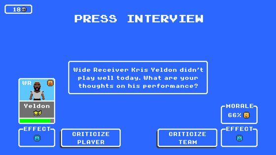 Retro Bowl 1.6.28. Скриншот 4