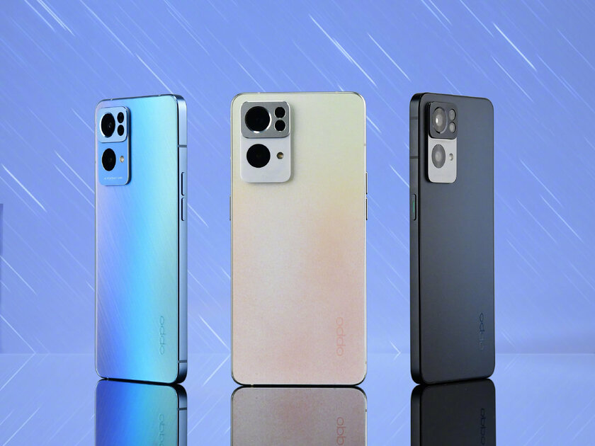 OPPO выпустила Reno7, Reno7 Pro и Reno7 SE: трио смартфонов с дисплеями на 90 Гц и 5G