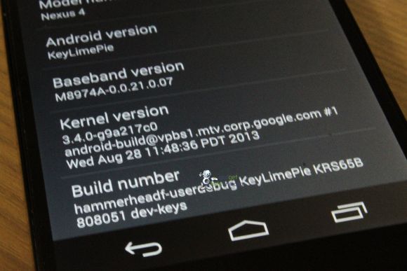 Новые фото Android 4.4 "Kit-Kat"