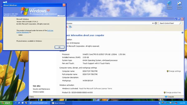 Windows от Франкенштейна. Вышел мод для подмены дизайна Windows 10 на XP