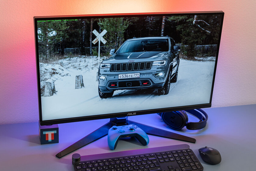 Когда игровой монитор удобен в повседневности. Обзор ASUS TUF Gaming VG28U — Внешний вид и подставка. 1