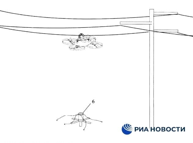 В России изобрели военный дрон, который заряжается от линий электропередачи