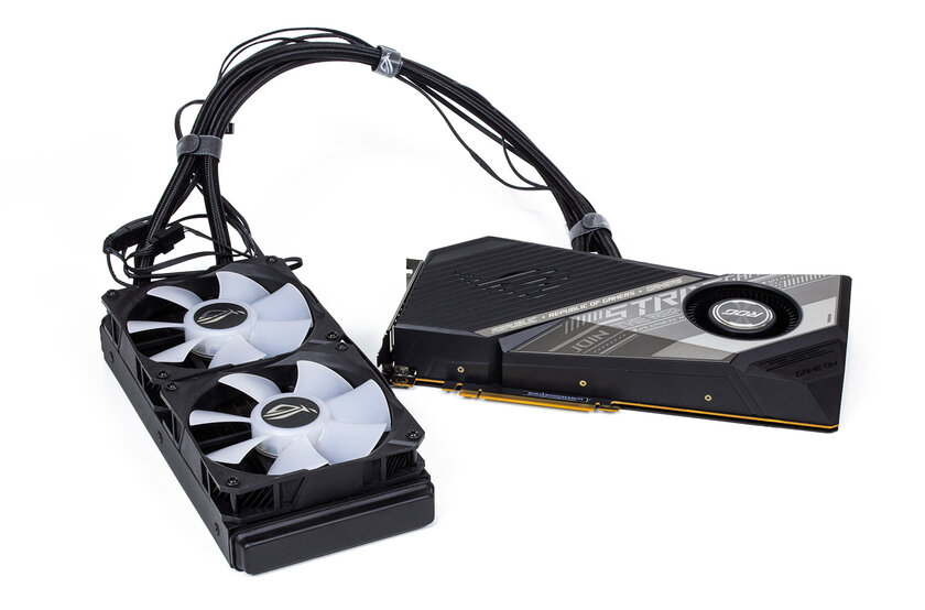 Жидкостное охлаждение вместо воздушного. Обзор ASUS Radeon RX 6800 XT STRIX OC Liquid Cooled — Упаковка, внешний вид. 2