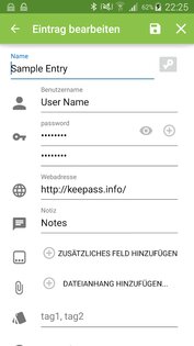 Keepass2Android 1.11-r0. Скриншот 3
