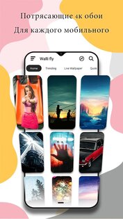Walli Fly – обои для телефона 2.1.9. Скриншот 1