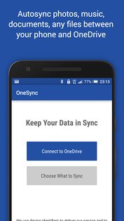OneSync – автосинхронизация с OneDrive 7.2.2. Скриншот 1