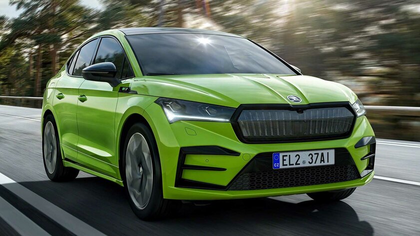 Skoda представила электрическое кросс-купе: спортивный кузов и 545 км на одном заряде