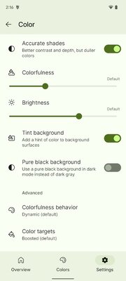Repainter расширяет функционал динамической темы Android 12 так, как не позволяет Google