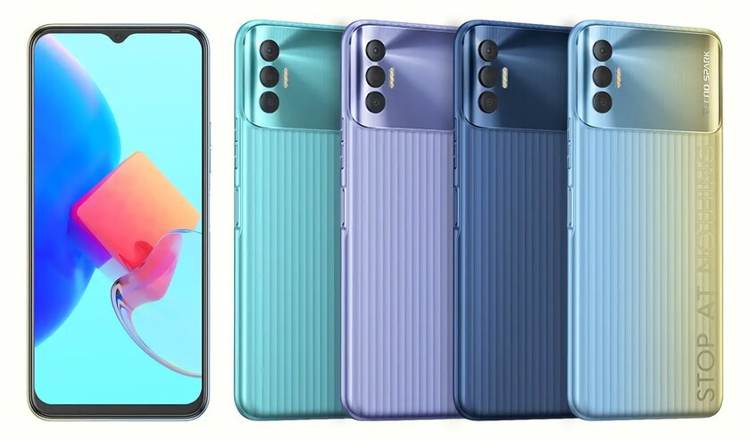 В России представлены крайне недорогие смартфоны TECNO с мощной батареей и NFC