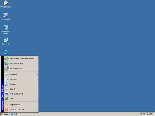 Windows XP Delta Edition — модификация с улучшенным дизайном и отменёнными функциями